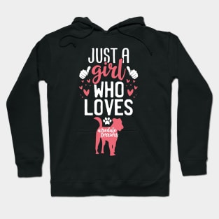 Just a Girl Who Loves Airedale terriers Hoodie